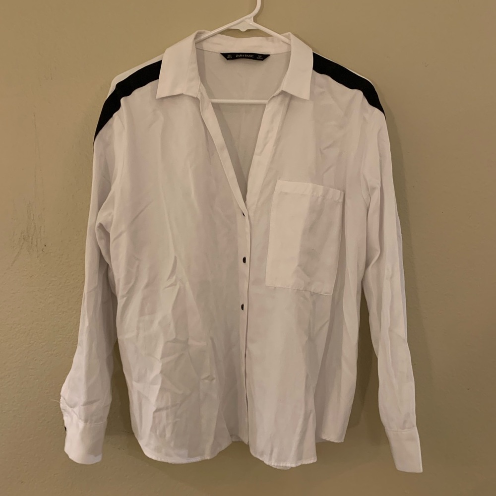Zara Button Down Top